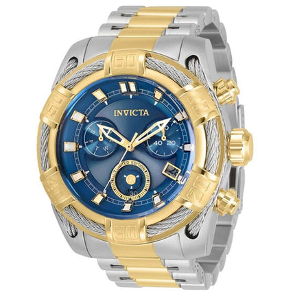 Invicta Men's Chronograph Watch - Bolt Blue Dial Stainless Steel Bracelet | 30823 ,