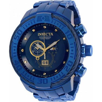 Invicta Men's Chronograph Watch - Bolt Blue Dial Stainless Steel Bracelet | 34467 ,