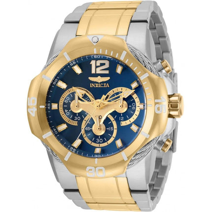 Invicta Men's Chronograph Watch - Bolt Blue Dial Two Tone Bracelet | 31348 ,