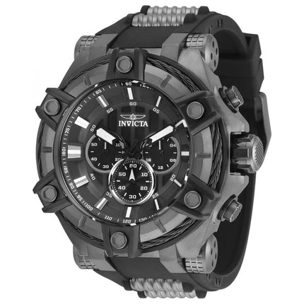 Invicta Men's Chronograph Watch - Bolt Gunmetal and Black Strap | 35550 ,