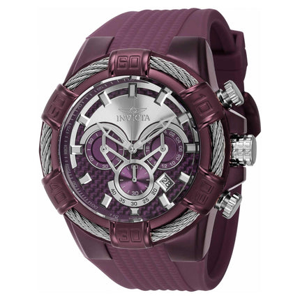 Invicta Men's Chronograph Watch - Bolt Light Purple and Silver Dial Strap | 40672 ,
