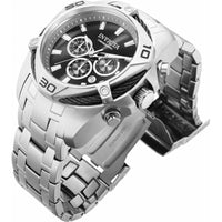 Invicta Men's Chronograph Watch - Bolt Quartz Black and Silver Dial Bracelet | 34118 ,