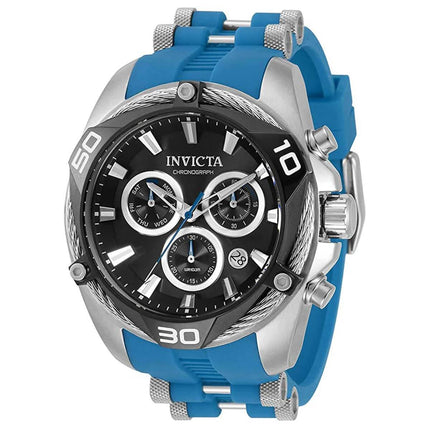 Invicta Men's Chronograph Watch - Bolt Quartz Black and Silver Dial Strap | 31312 ,