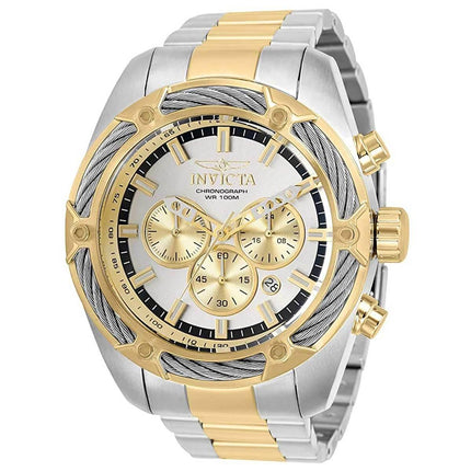 Invicta Men's Chronograph Watch - Bolt Quartz Black, Silver and Gold Dial | 31437 ,