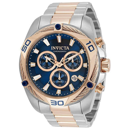 Invicta Men's Chronograph Watch - Bolt Quartz Blue and Rose Gold Dial Bracelet | 31323 ,