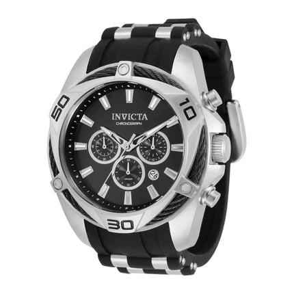 Invicta Men's Chronograph Watch - Bolt Silver Tone Case Two Tone Strap | 34137 ,
