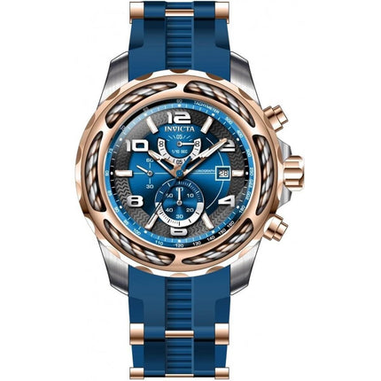 Invicta Men's Chronograph Watch - Bolt Two Tone Blue and Rose Gold Strap | 31239 ,