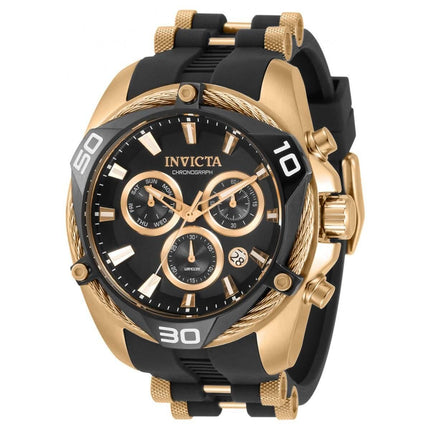 Invicta Men's Chronograph Watch - Bolt Two Tone Rose Gold and Black Strap | 31316 ,