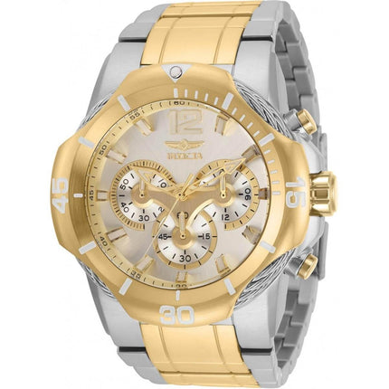 Invicta Men's Chronograph Watch - Bolt White Dial Two Tone Bracelet | 31163 ,