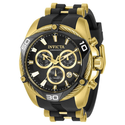 Invicta Men's Chronograph Watch - Bolt Yellow Gold Case Two Tone Strap | 31315 ,