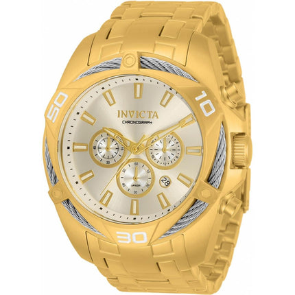 Invicta Men's Chronograph Watch - Bolt Yellow Gold Stainless Steel Bracelet | 34121 ,