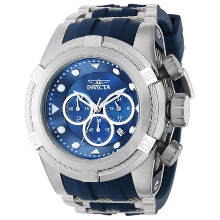Invicta Men's Chronograph Watch - Bolt Zeus Blue and Silver Tone Strap | 37191 ,