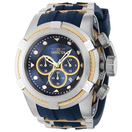 Invicta Men's Chronograph Watch - Bolt Zeus Blue and Yellow Gold Strap | 37194 ,