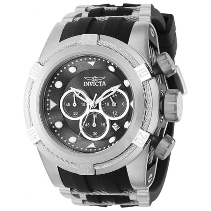 Invicta Men's Chronograph Watch - Bolt Zeus Quartz Black Dial Strap | 37189 ,
