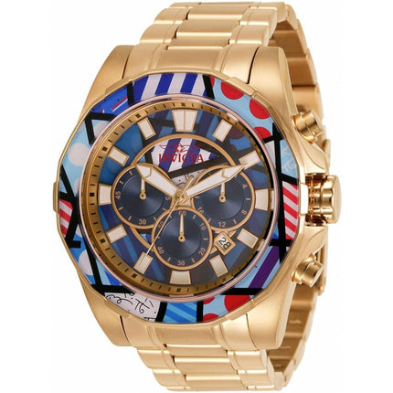 Invicta Men's Chronograph Watch - Britto Yellow Gold Stainless Steel Bracelet | 32400 ,