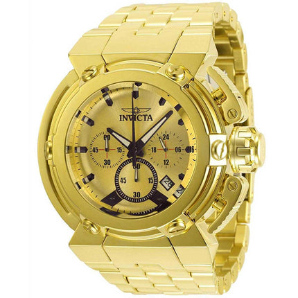 Invicta Men's Chronograph Watch - Coalition Forces Gold Tone Dial Bracelet | 34870 ,