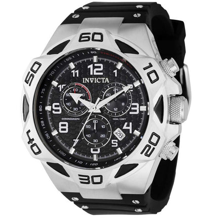 Invicta Men's Chronograph Watch - Coalition Forces Quartz Black Dial Strap | 36673 ,