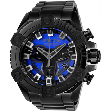 Invicta Men's Chronograph Watch - Coalition Forces Quartz Black Steel Bracelet | 27076 ,