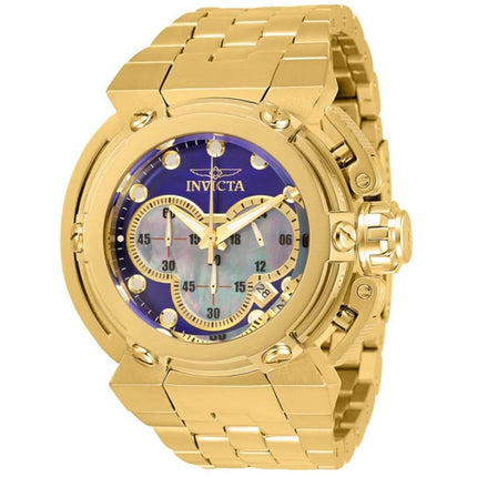 Invicta Men's Chronograph Watch - Coalition Forces Quartz Yellow Gold Bracele | 30460 ,