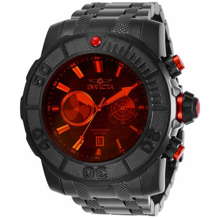 Invicta Men's Chronograph Watch - Coalition Forces Red Dial Black Bracelet | 29934 ,