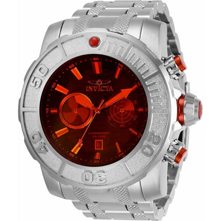 Invicta Men's Chronograph Watch - Coalition Forces Red Dial Silver Bracelet | 29933 ,