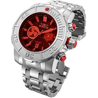 Invicta Men's Chronograph Watch - Coalition Forces Red Dial Silver Bracelet | 29933 ,