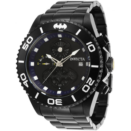 Invicta Men's Chronograph Watch - DC Comics Batman Quartz Black Bracelet | 34626 ,