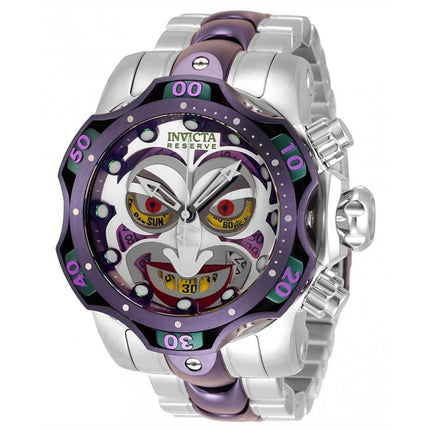 Invicta Men's Chronograph Watch - DC Comics Joker Quartz Two Tone Bracelet | 33810 ,
