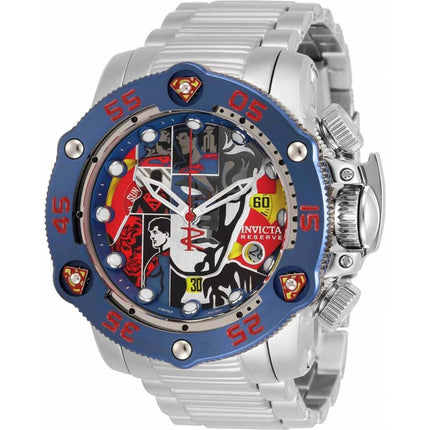 Invicta Men's Chronograph Watch - DC Comics Superman Silver Steel Bracelet | 33230 ,