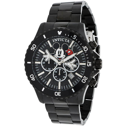 Invicta Men's Chronograph Watch - Disney Mickey Mouse Black Bracelet | 39046 ,