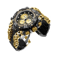 Invicta Men's Chronograph Watch - Gladiator Black and Yellow Gold Bracelet | 34436 ,