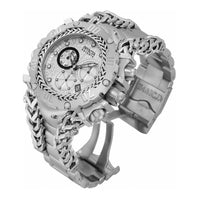 Invicta Men's Chronograph Watch - Gladiator Quartz Silver Dial Steel Bracelet | 34429 ,