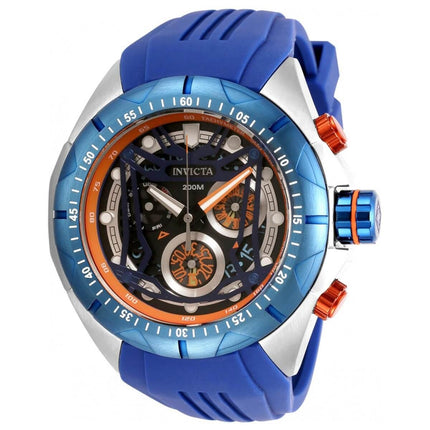 Invicta Men's Chronograph Watch - Hydromax Blue and Black Dial Rubber Strap | 32206 ,