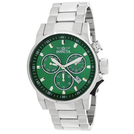 Invicta Men's Chronograph Watch - I-Force Green Dial Stainless Steel Bracelet | 31631 ,
