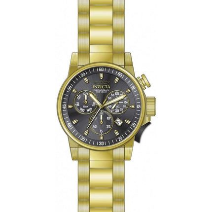 Invicta Men's Chronograph Watch - I-Force Gunmetal Dial Yellow Gold Bracelet | 31638 ,