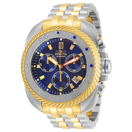 Invicta Men's Chronograph Watch - Jason Taylor Blue Dial Two Tone Bracelet | 30204 ,