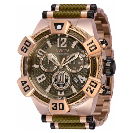 Invicta Men's Chronograph Watch - Jason Taylor Brown Dial Steel Bracelet | 40428 ,