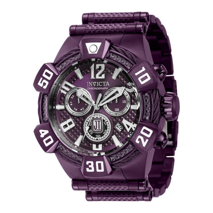 Invicta Men's Chronograph Watch - Jason Taylor Quartz Purple Dial Bracelet | 40431 ,