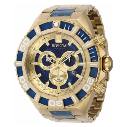 Invicta Men's Chronograph Watch - Jason Taylor Yellow Gold and Blue Bracelet | 40209 ,