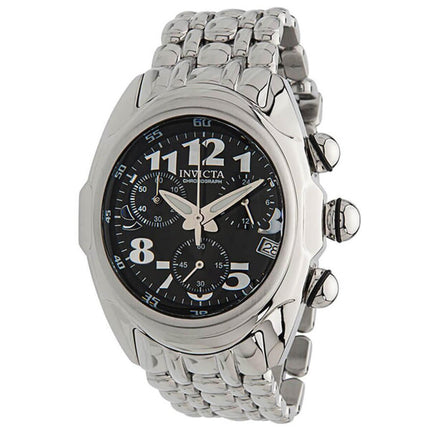Invicta Men's Chronograph Watch - Lupah Black Dial Stainless Steel Bracelet | 31409 ,