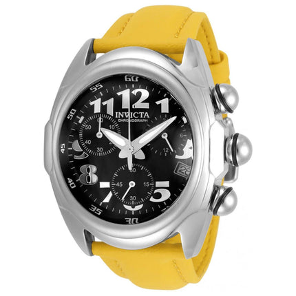 Invicta Men's Chronograph Watch - Lupah Black Dial Yellow Rubber Strap | 31401 ,