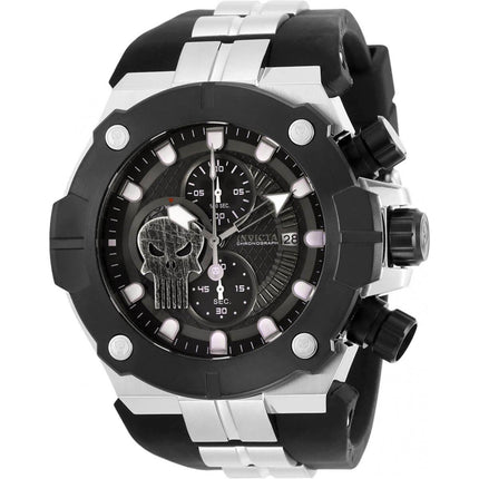 Invicta Men's Chronograph Watch - Marvel Black Dial Two Tone Strap | 30316 ,