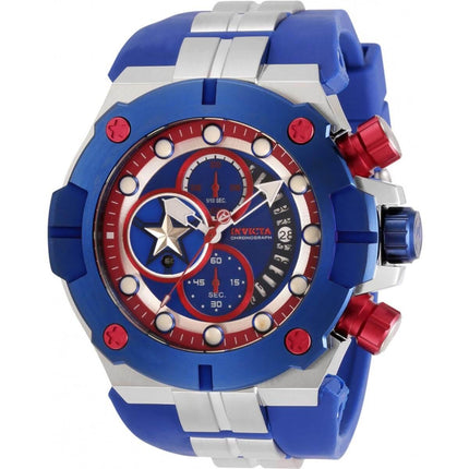 Invicta Men's Chronograph Watch - Marvel Blue Dial Two Tone Strap | 30313 ,