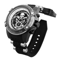 Invicta Men's Chronograph Watch - Marvel Punisher Grey and Black Dial Strap | 35558 ,