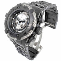 Invicta Men's Chronograph Watch - Marvel Punisher Silver and Black Bracelet | 35165 ,