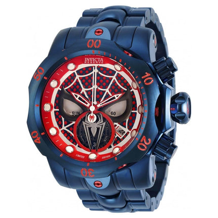 Invicta Men's Chronograph Watch - Marvel Spiderman Dark Blue Steel Bracelet | 32461 ,