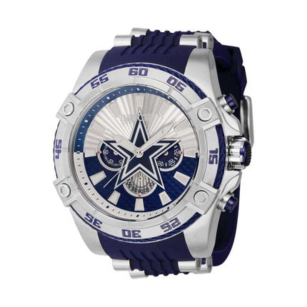 Invicta Men's Chronograph Watch - NFL Dallas Cowboys Silver Tone Case Strap | 41963 ,