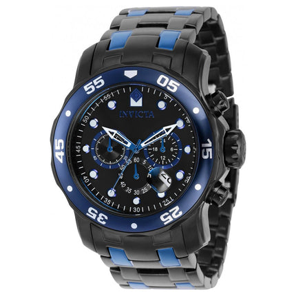 Invicta Men's Chronograph Watch - Pro Diver Black and Blue Bracelet | 37690 ,