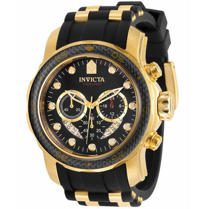 Invicta Men's Chronograph Watch - Pro Diver Black and Yellow Gold Strap | 35415 ,