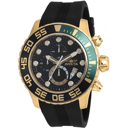 Invicta Men's Chronograph Watch - Pro Diver Black Dial Rubber Strap | 19245 ,